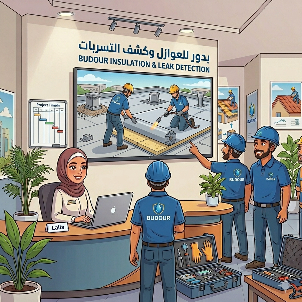 مؤسسة بدور للعوازل بجدة - عزل أسطح وخزانات ومسابح