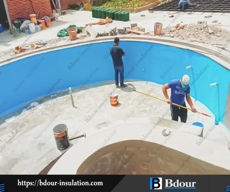مؤسسة عزل مسابح بأبحر الشمالية | تنفيذ مائي احترافي للمسابح   تسوية الزوايا والحواف قبل بدء تطبيق طبقات العزل